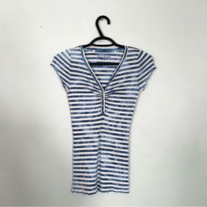 Guess • Striped V-Neck Tee